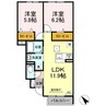 D-roomちよだ 2LDKの間取り