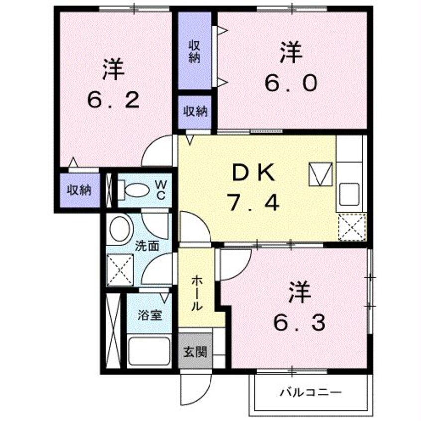 間取図 フルスナーエB