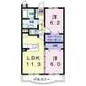 N・T　秋月ーA 2LDKの間取り