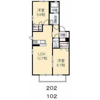 間取図 フレシール　A棟