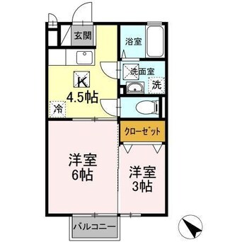 間取図 スピカ田中　A棟