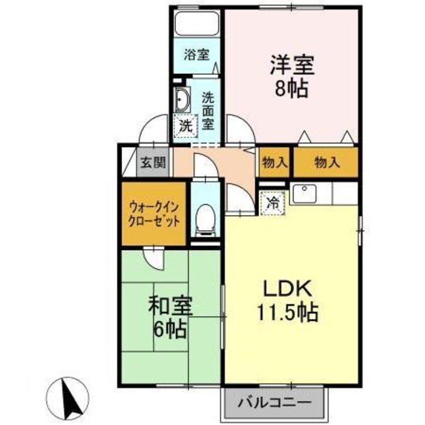 間取図 セジュール瑞穂Ｂ棟