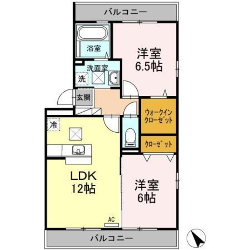 間取図 メゾン　ドゥ　ラ　ペ