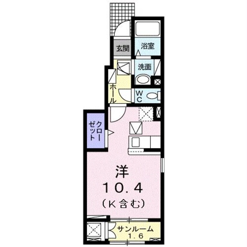 間取図 コンフォート末武中