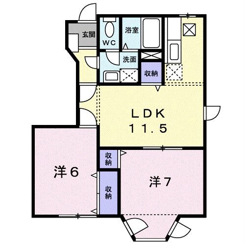 間取り図 グリーンティエラＡ