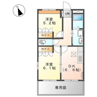 間取図 スカイヒルズ光　朝日