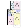 Ｎオウリガ 2LDKの間取り