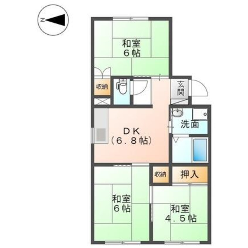 間取図 野村ハイツＣ棟