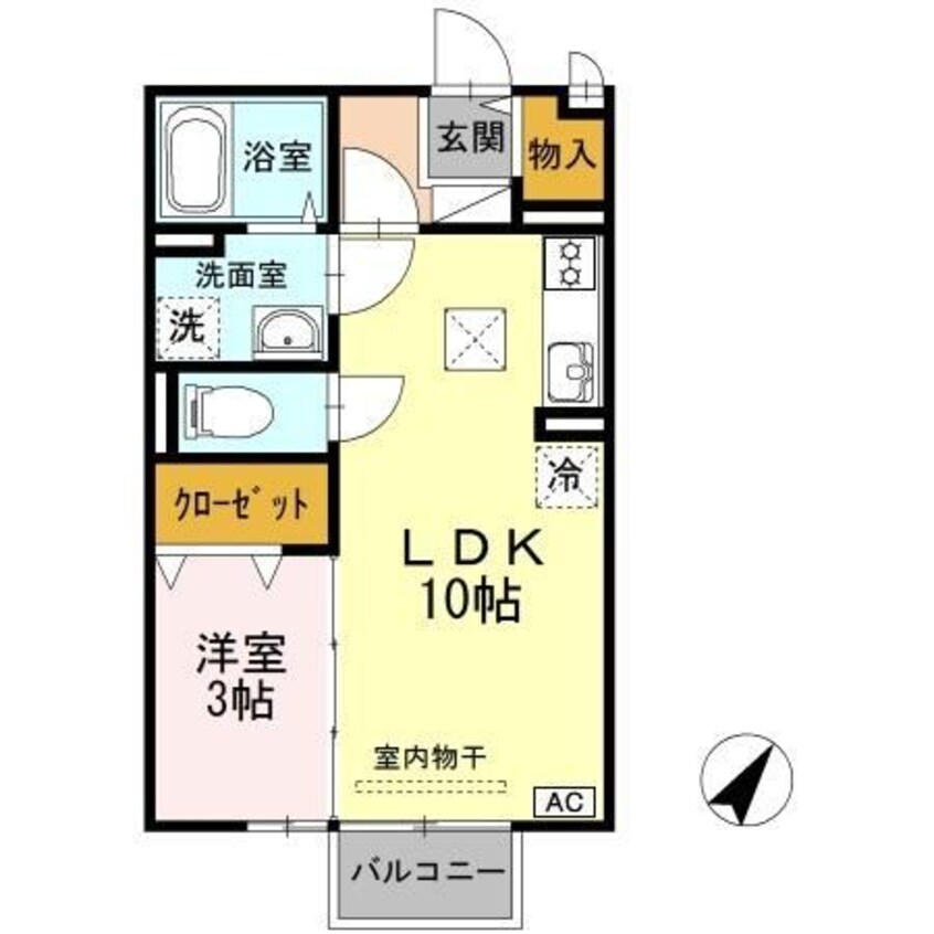 間取図 セジュール浅江