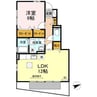 ラ・クレール 1LDKの間取り