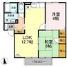 ラ・モール 2LDKの間取り