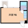 レジデンス松重 1Rの間取り