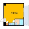 レジデンス松重 1Rの間取り