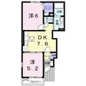 シェトラーゼ 2DKの間取り