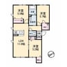 クッラ　ディ　ヴェント　松保町 3LDKの間取り