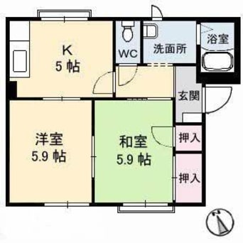 間取図 ニューフラワーヒルズ