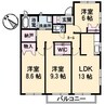 メゾンＭ－２ 3LDKの間取り