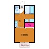 リージェンシー桜木　B棟 1Kの間取り