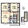 ティエドゥール 2LDK+Sの間取り