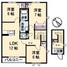 ガーデンスクエアC 3LDKの間取り