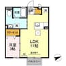 シュロスヤマナカ 1LDKの間取り