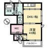 レジーナ 1DKの間取り