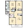 パールハイツF棟 3LDKの間取り