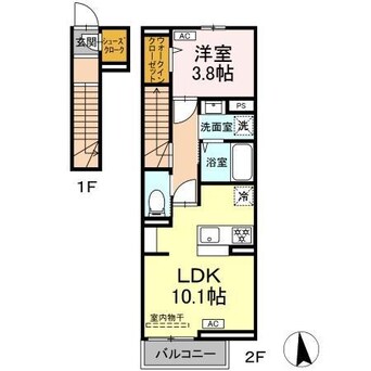間取図 リアン　ミュール