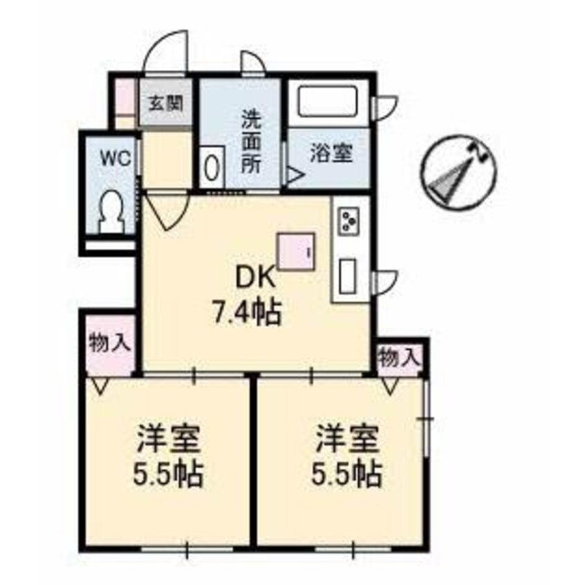 間取図 エクセル瑞穂A