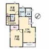 エクセル瑞穂A 2LDKの間取り