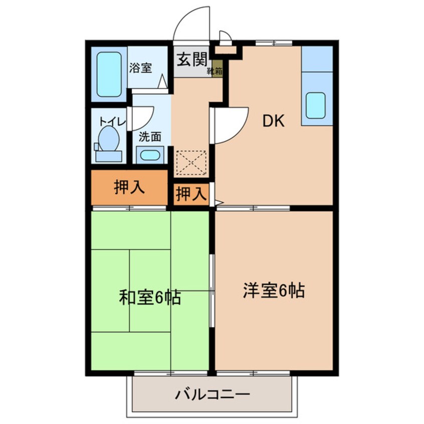 間取図 れもんハイツA