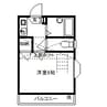 レオグランⅢ 1Kの間取り