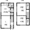 上遠石町一戸建 2LDKの間取り