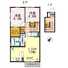 RIN上島田 2LDKの間取り