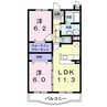 Ｎ・Ｔ　秋月－Ｄ 2LDKの間取り