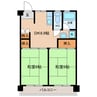 堀の内ビル 2DKの間取り