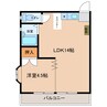 フレグランス徳山 1LDKの間取り