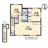 アルポーレ・Ｋ 2LDKの間取り