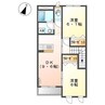 ベルローズ 2DKの間取り