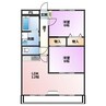 ルミナール大内 2LDKの間取り