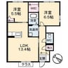 ウィステリアＣ 2LDKの間取り