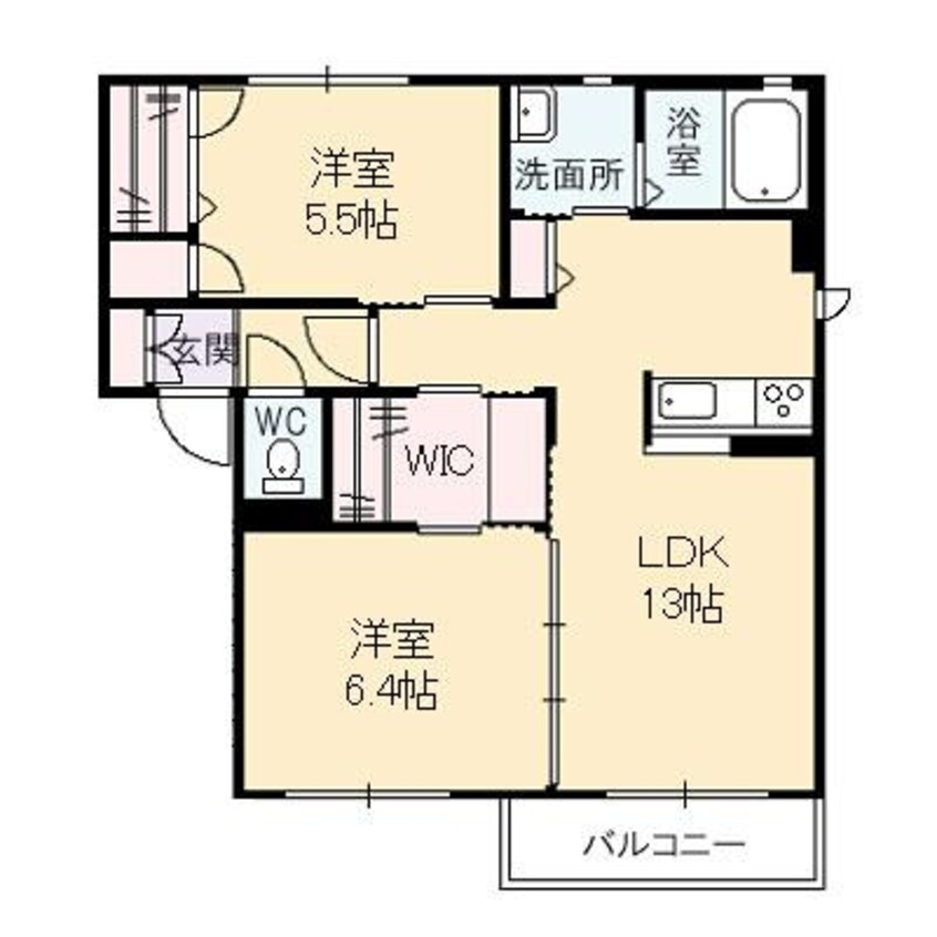 間取図 パールハイツB棟