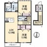 ブランプレサンジュ 2LDKの間取り