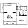 ビラ慶万 1LDKの間取り