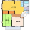 アメニティ広石Ａ 2LDKの間取り