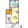 TORISIA城ケ丘 1LDKの間取り