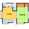 生野屋西4丁目一戸建 1DKの間取り