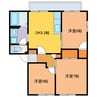 プラムハイツＢ 3DKの間取り