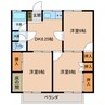 オレンジハイツ 3DKの間取り