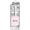 ライム周南 1Kの間取り